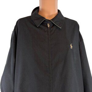 Polo Ralph Lauren Bi Swing Jacket Mens Size 2XL Black Plaid Line Full Zip
